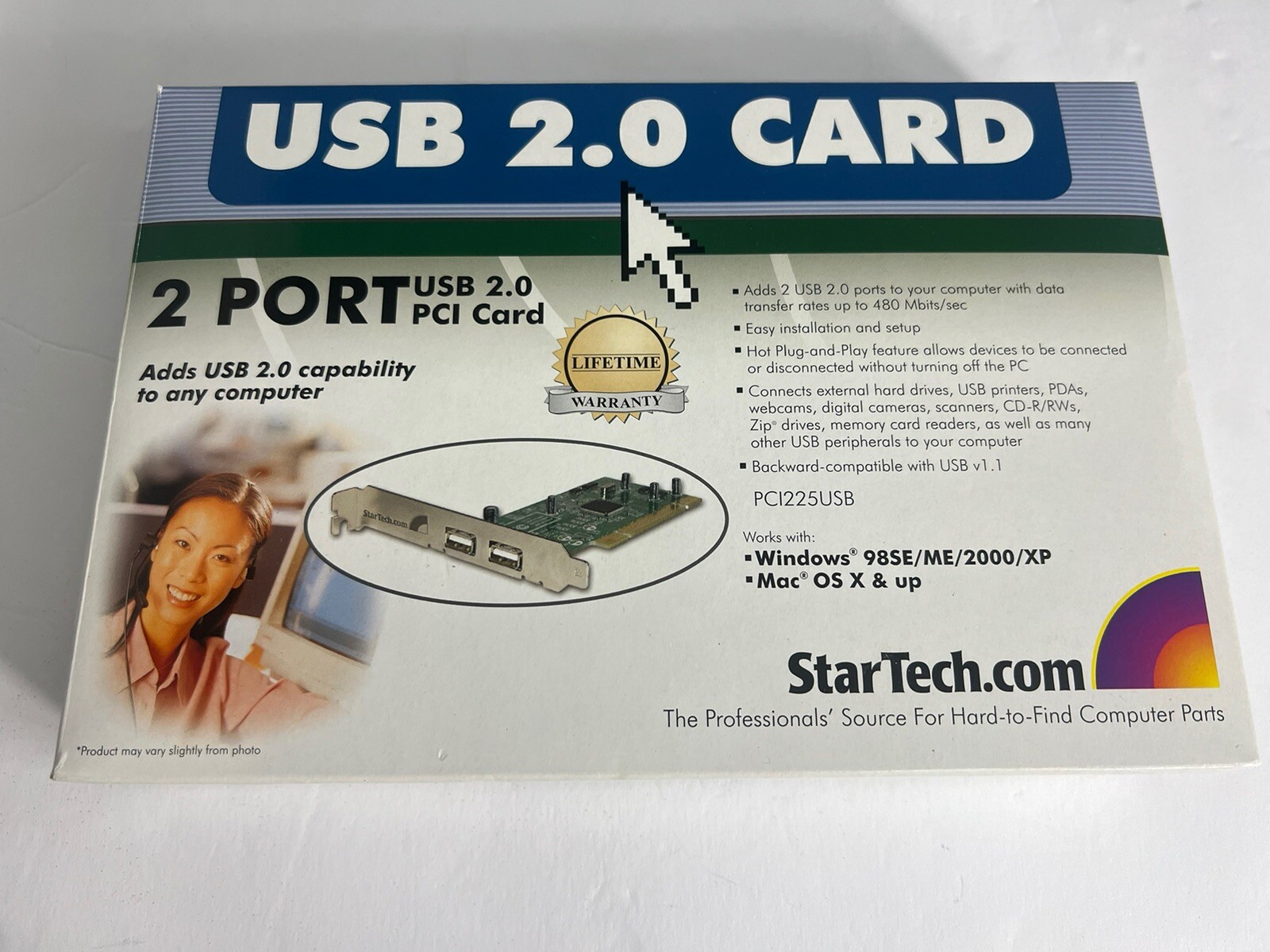 PCI to 6 Port USB 2.0 Card, StarTech.Com PCI625USB21. New.