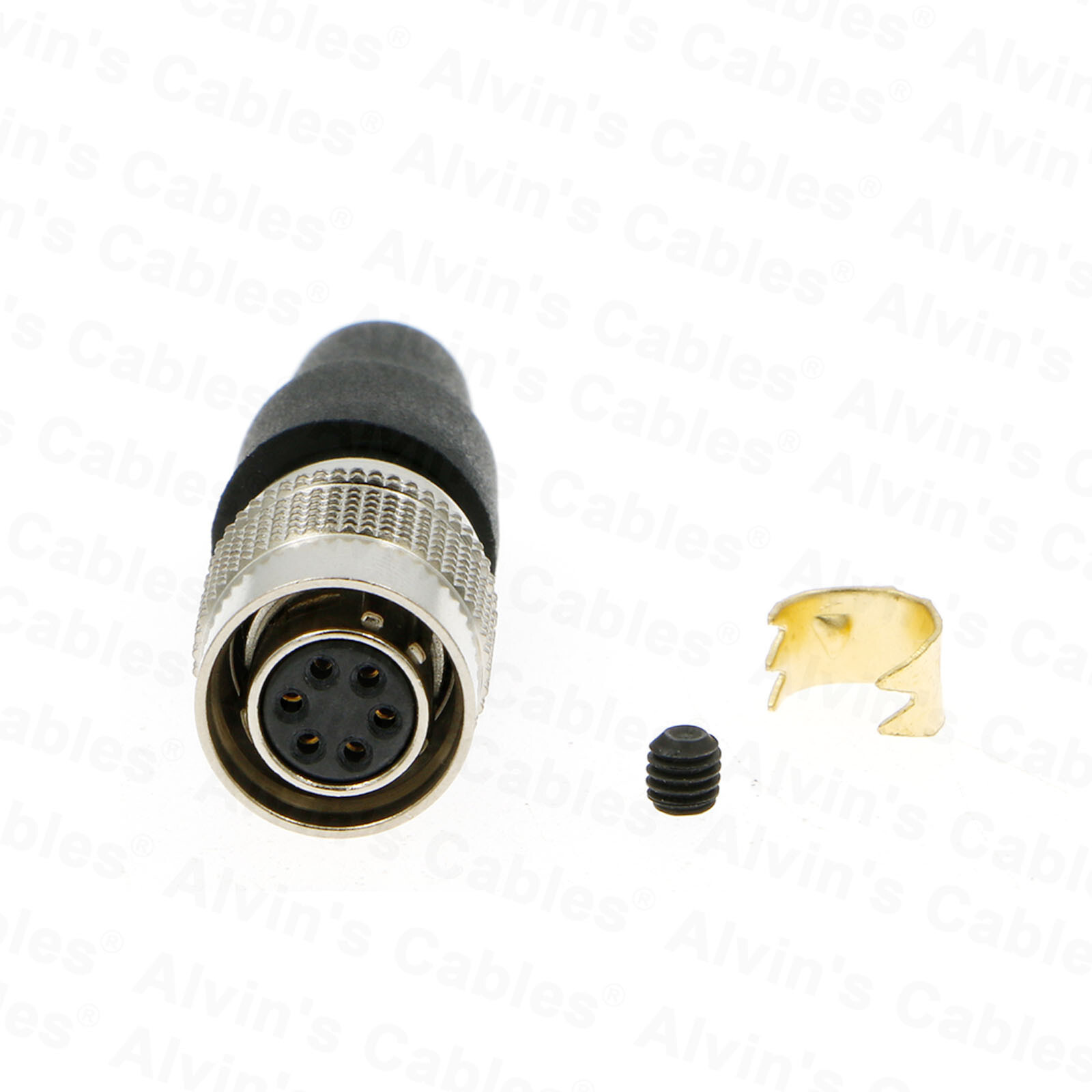 HR10A-7P-6S Hirose 6 Pin Female Connector Plug for Basler GIGE AVT CCD Camera--