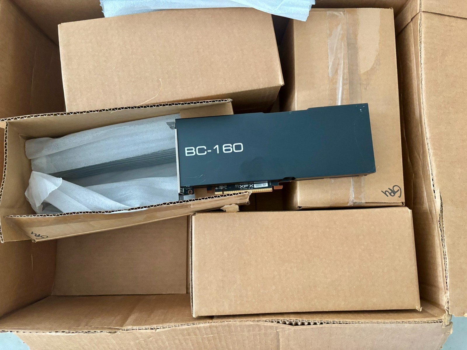 XFX AMD BC-160 Mining Graphic Card, 8GB HBM2 GPU, lot of 12 cards, $115 per card