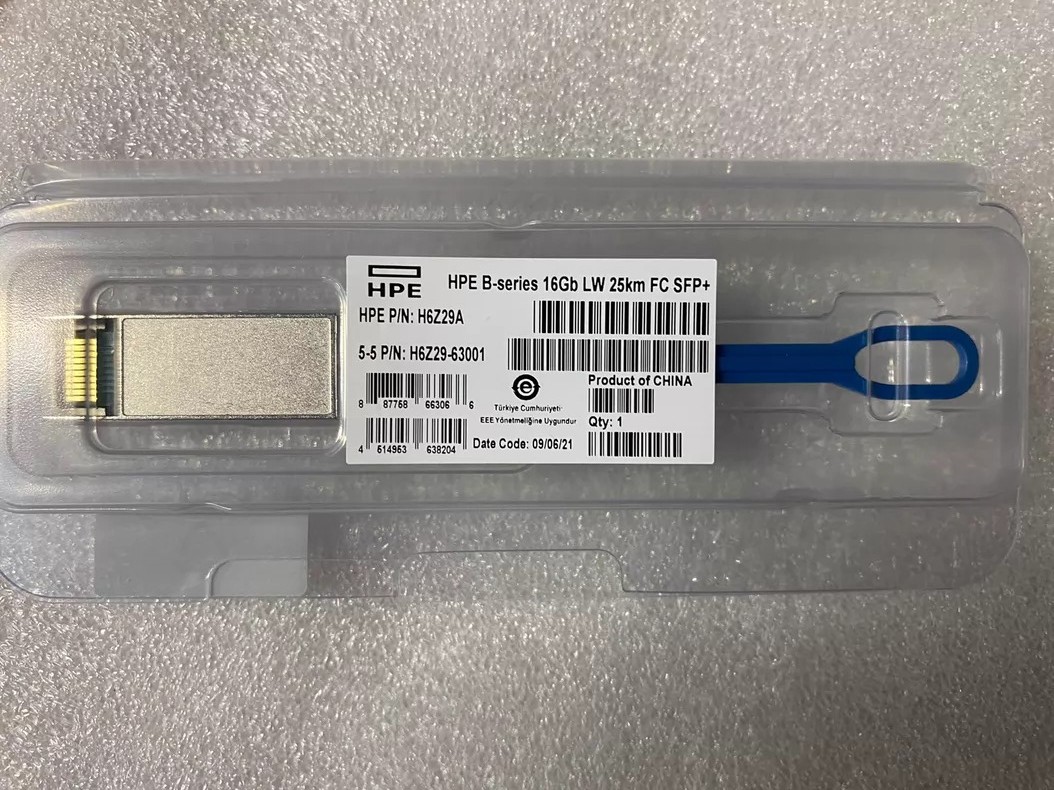 1PC H6Z29A 16Gb HPE B-series ELWL 25km FC SFP+ 1310nm 25km SMF
