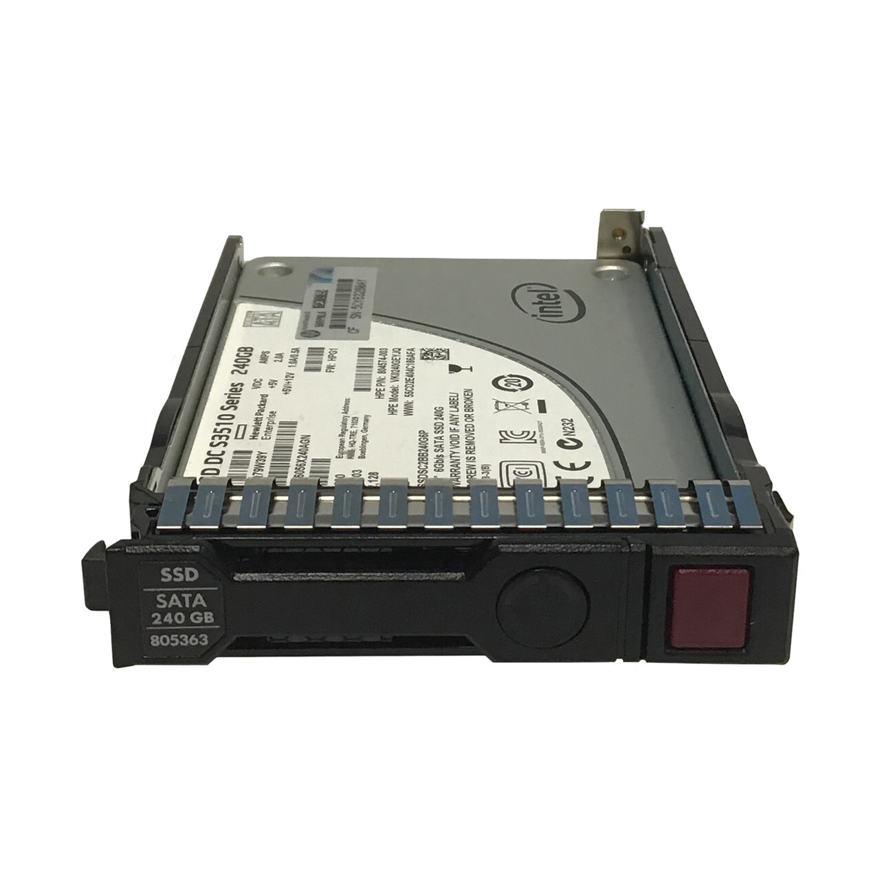 HPE 805363-001 240GB 6G SFF SATA SSD SC HD S3510 804589-001 804587-B21 