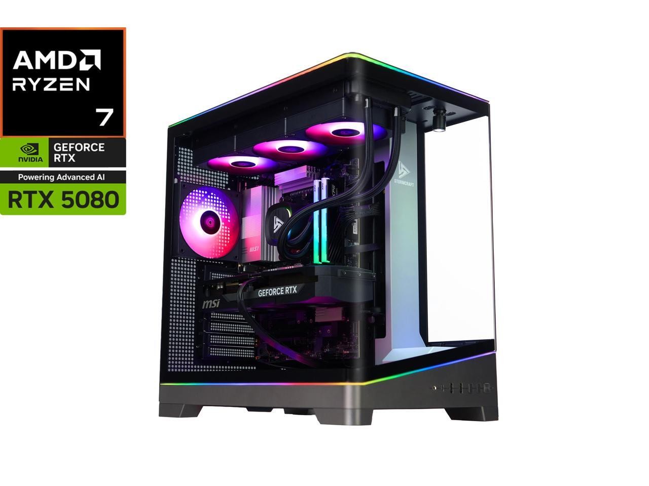 STORMCRAFT Gaming PC VALKYRIE AMD Ryzen 7 9800X3D NVIDIA GeForce RTX 5080 2TB