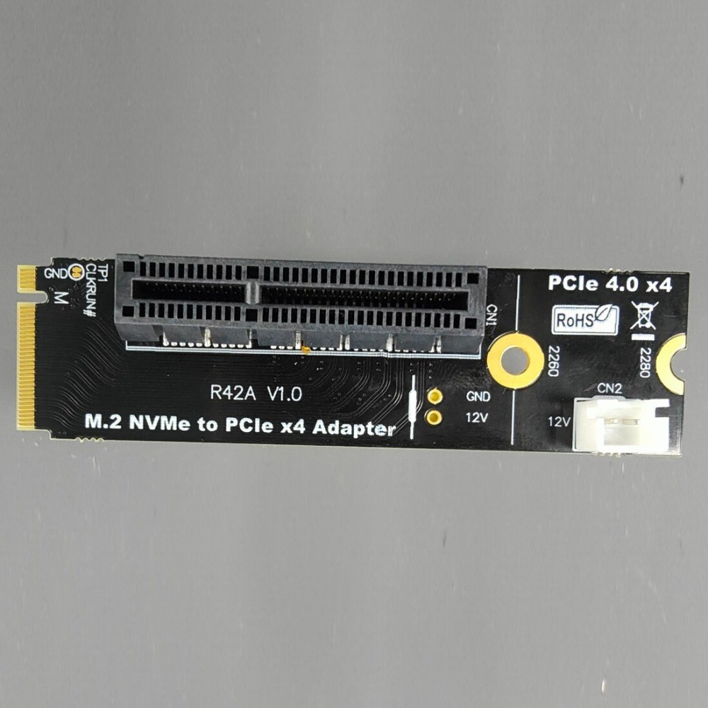 NVMe PCIe Adapter for Desktop Add M.2 SSD To Motherboard Via PCI-E X4 Slot
