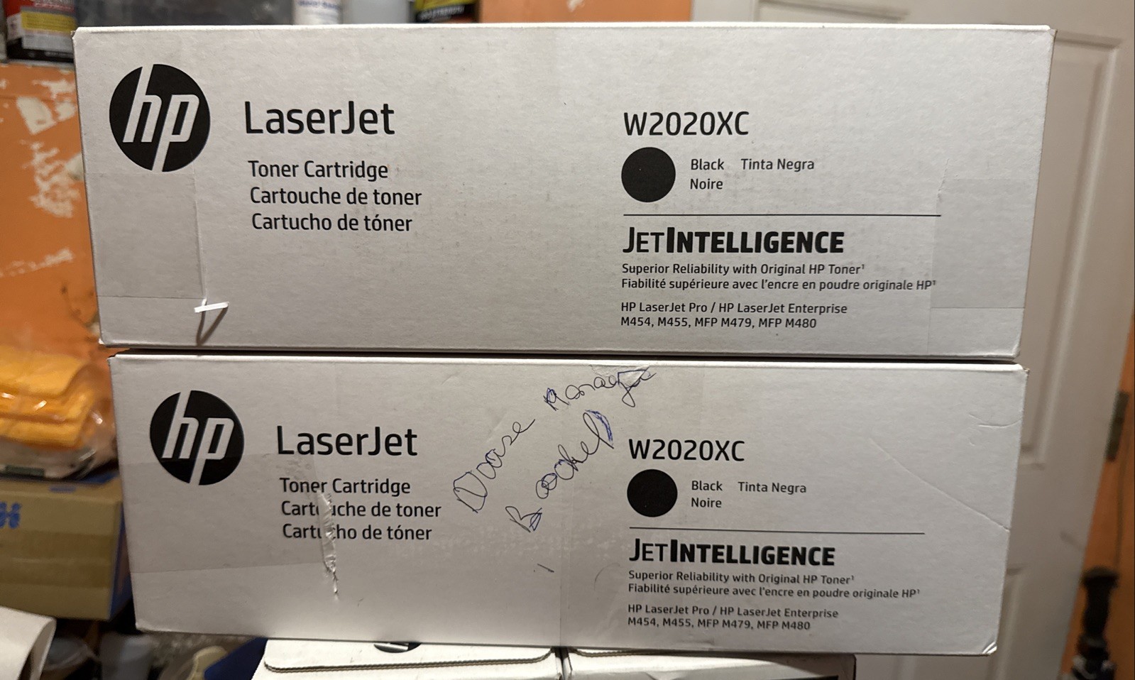 HP W2020XC 414X Black  Cartridge Laserjet  PRO  M454 MFP M479 LOT OF 2.