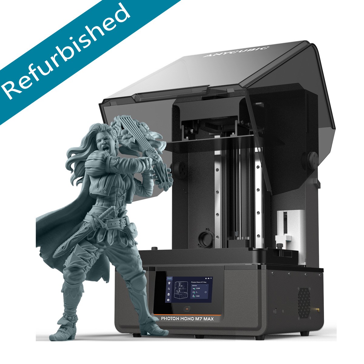 ✅Refurbished ANYCUBIC Photon M7 Max LCD Resin 3D Printer Large Printing Size ✅