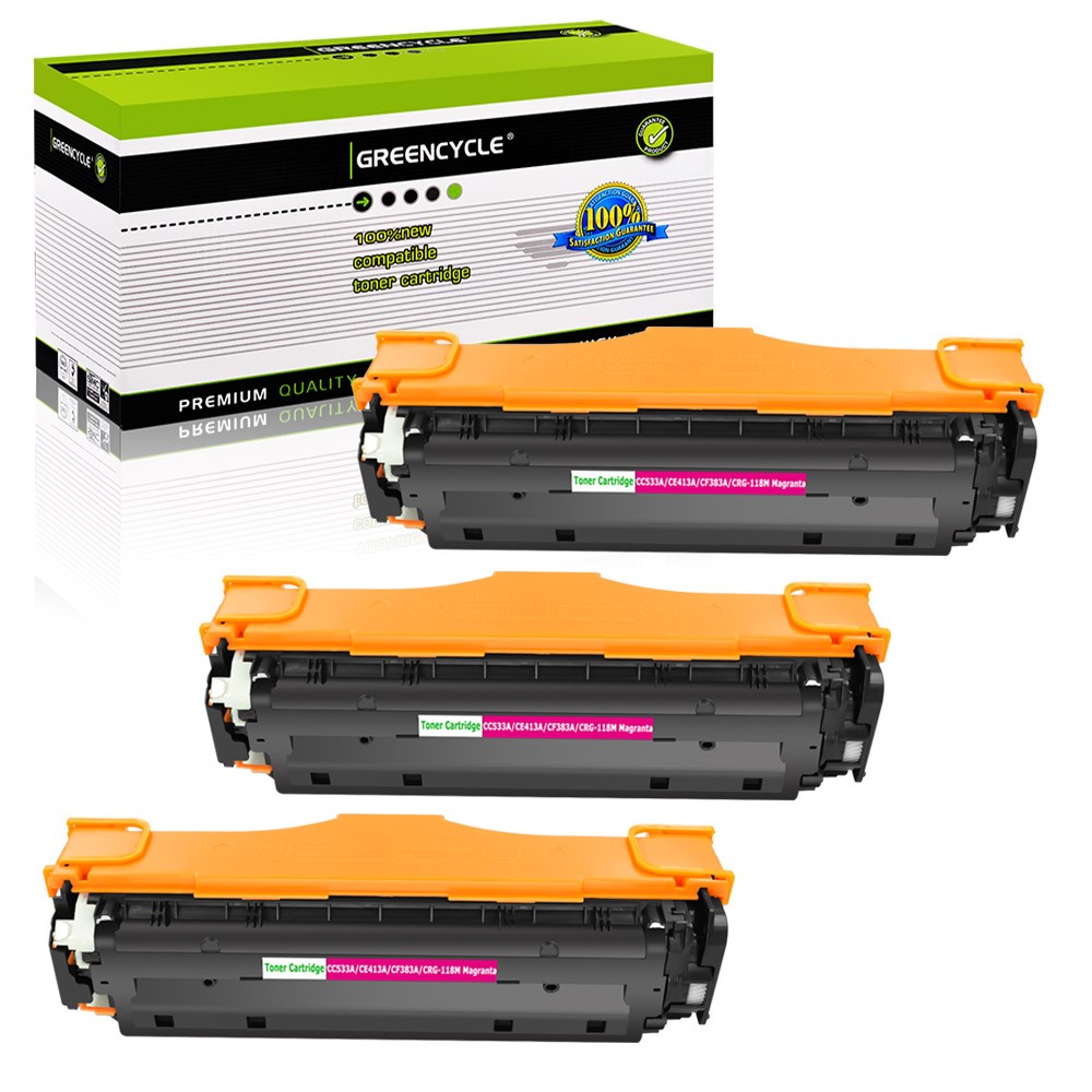 3PK MG Toner Fit for Canon 118 ImageCLASS MF726CDW MF8330cdn MF8350cdn MF8580Cdw