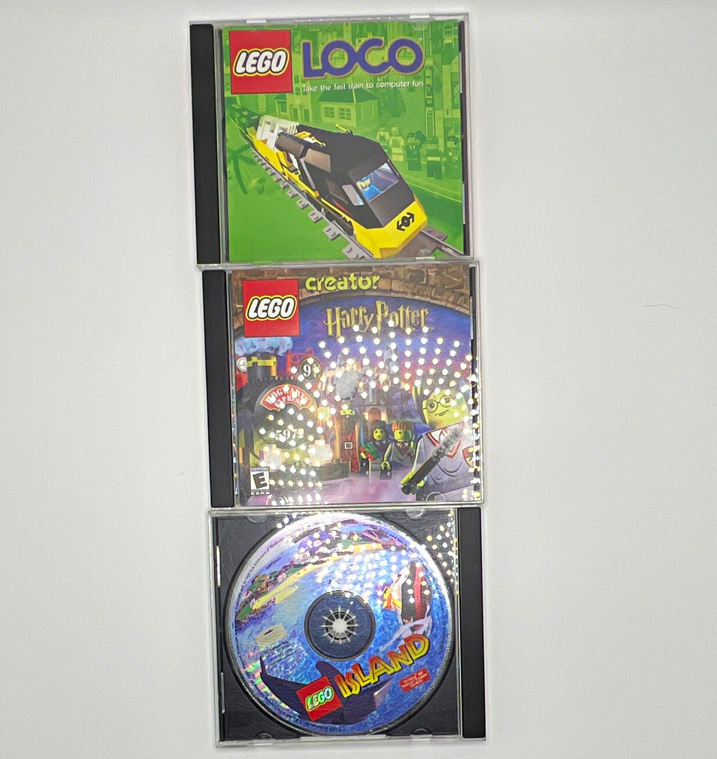 LEGO PC CD-ROM Lot: Island, Loco & Creator Harry Potter, Win95/98 English