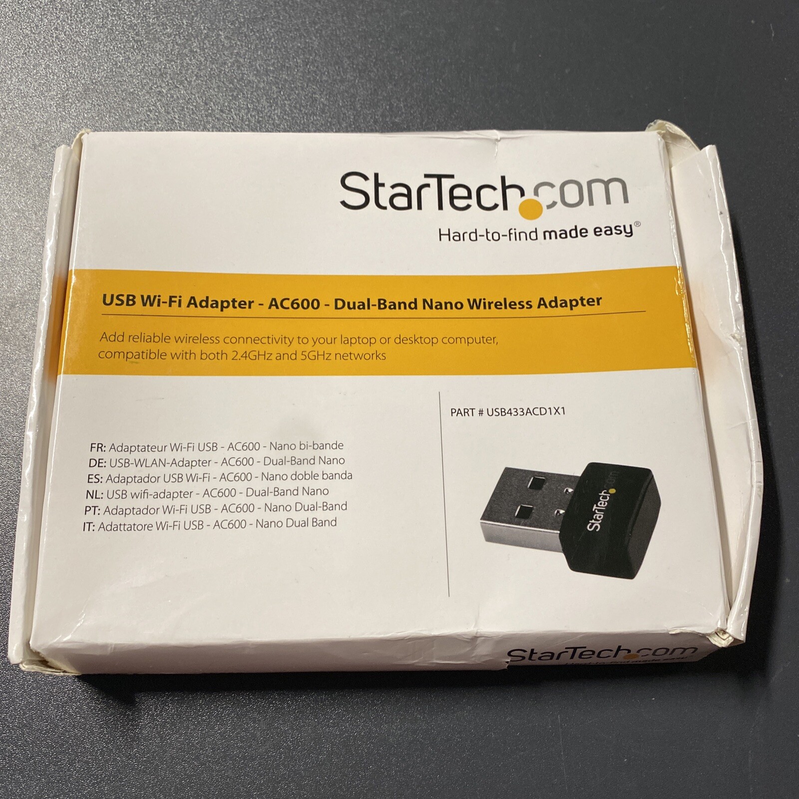 StarTech.com Wireless USB WiFi Adapter – Dual Band AC600 Wireless Dongle - 2....