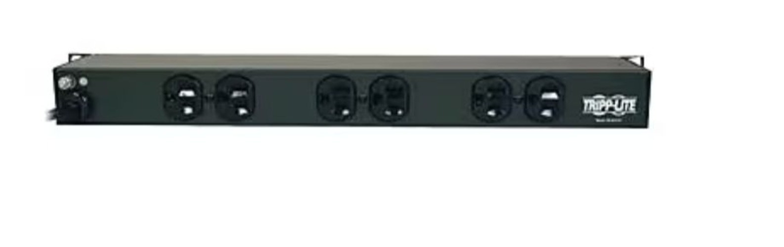 Tripp Lite 6 Outlet Power Strip 15 Cord Black RS-0615-R Rackmount Wall Mount