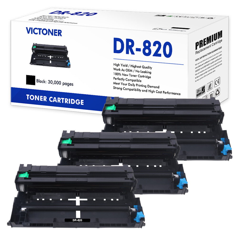 3PK DR820 DR-820 Drum Fits For Brother TN850 HL-L6200D HL-L6300DW MFC-L6800DW