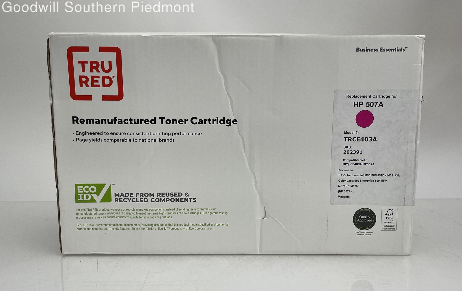Tru Red TRCE403A Magenta Color Replacement Toner Cartridge for HP 507A - New