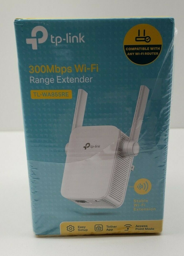 TP-Link TL-WA855RE 2.4GHz 300Mbps Wi-Fi Range Extender, AP Mode Supported