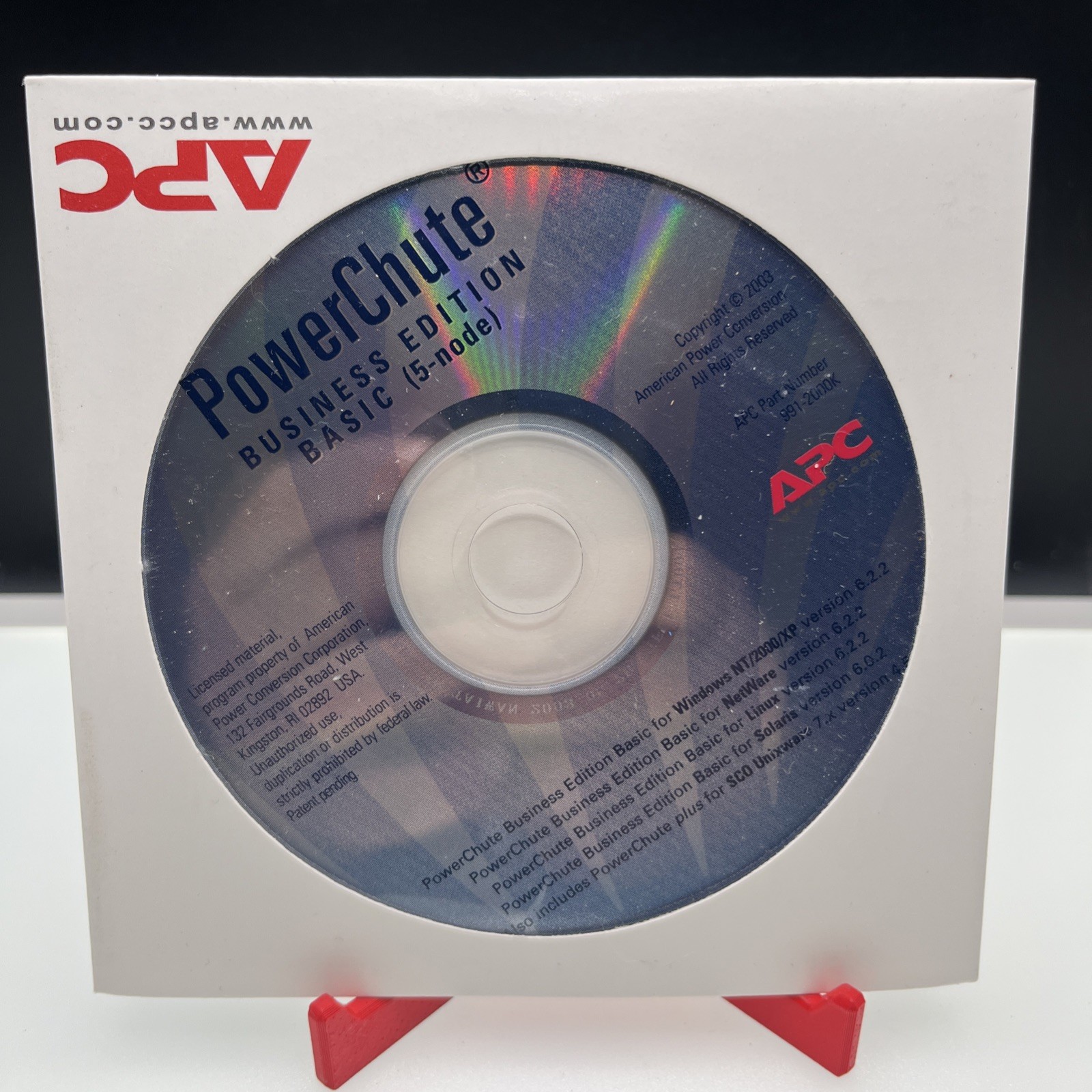 APC Power-Chute Business Edition Basic 5 Node Version. Disc Only.