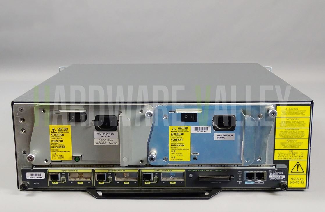 CISCO CISCO7204VXR + 2x PWR-7200-AC + NPE-G1 + IO-CONTROLR-BLANK + ACS-7200-RMK