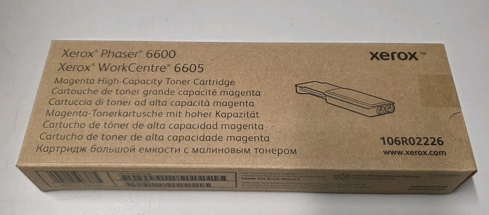 Xerox 106R02226 High Capacity Toner Phaser 6600 / WorkCentre 6605 Magenta