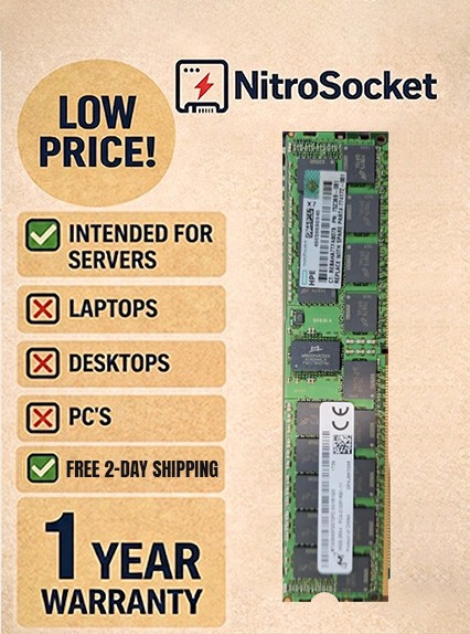 HPE 805351-B21 819412-001 1 x 32GB Dual Rank x4 DDR4-2400| 0 HRS | NEW