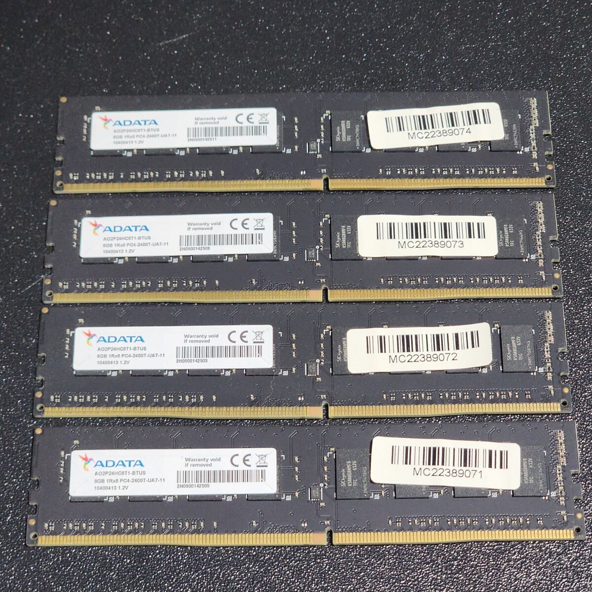 ADATA 32GB DDR4-2400 ECC RAM 4x8GB Kit Used, Verified Compatibility