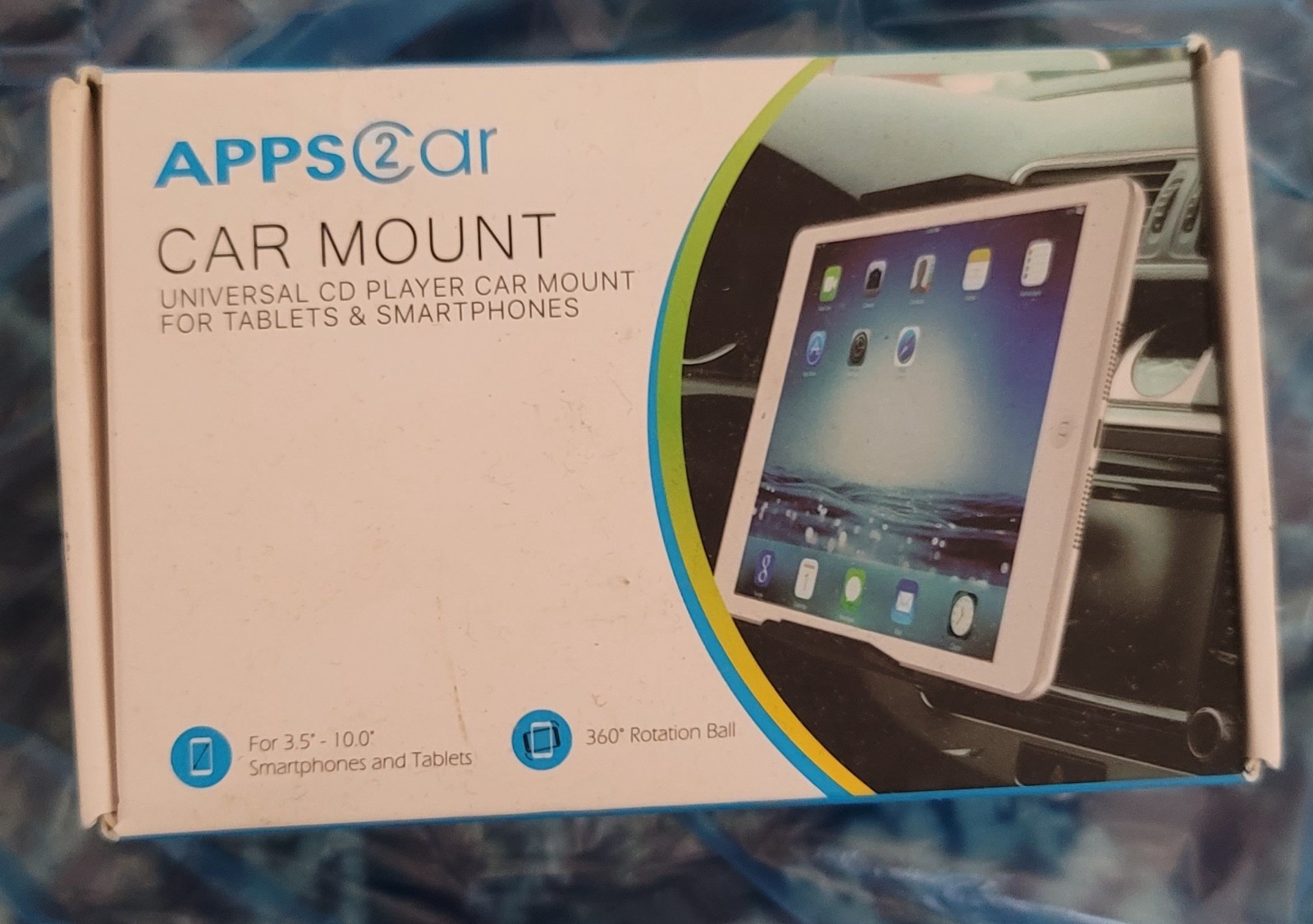 APPS2Car Sturdy CD Slot Tablet Car Mount Holder for 4.7-11" iPad iPhone