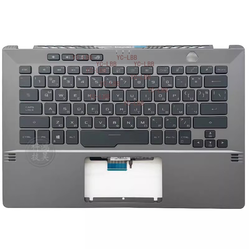 New For Asus GA401Q GA401 GA401I GA401U 14" Palmrest w/ Backlit Keyboard black