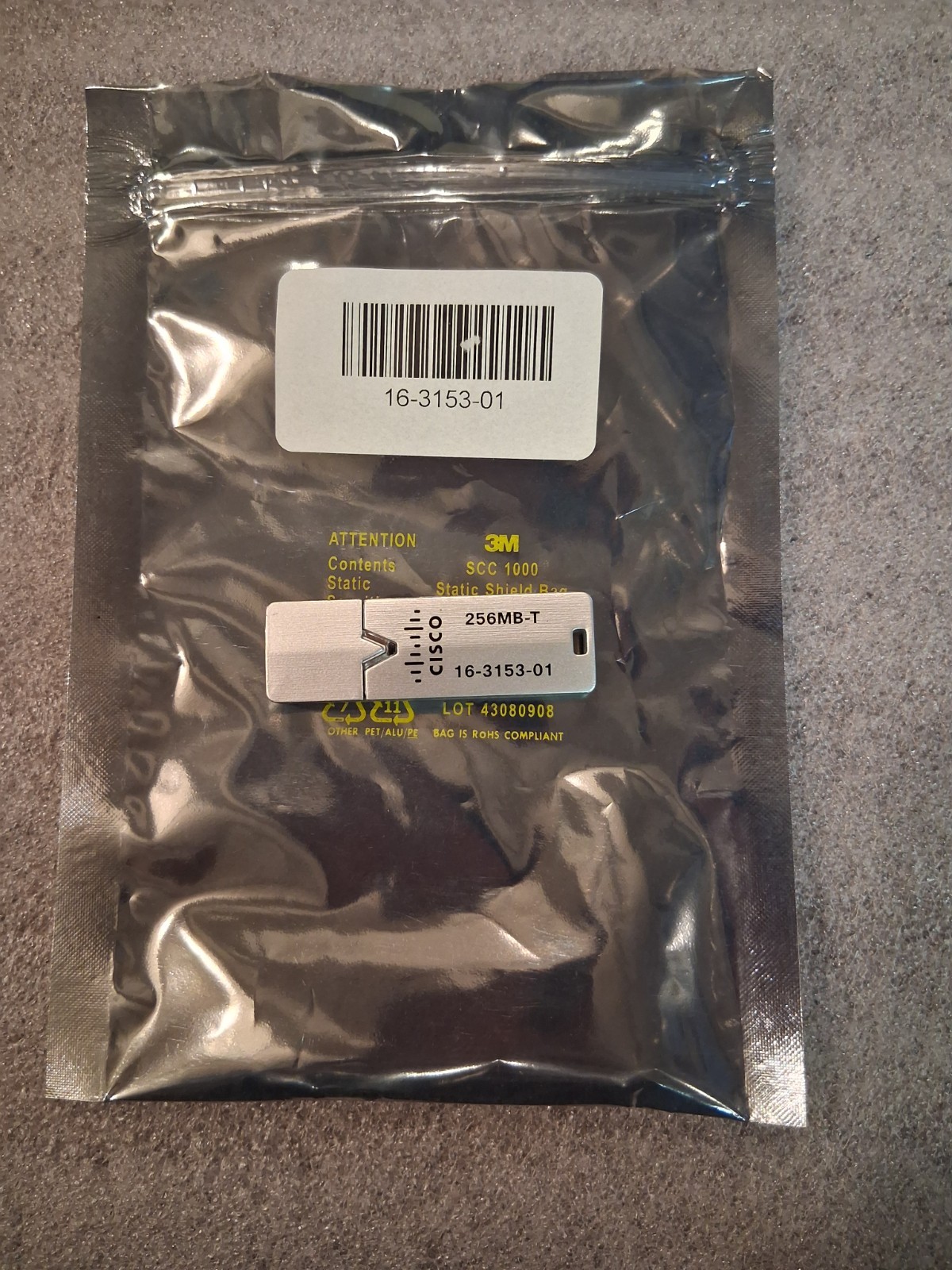 CISCO 256MB-T USB  FLASH drive 16-3153-01