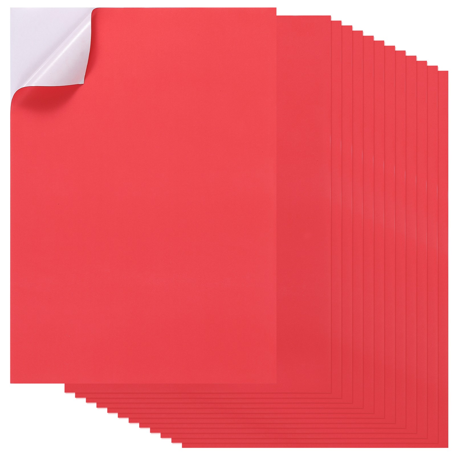 20Pcs Full Sheet Label Sticker Paper A4 Shipping Labels Red