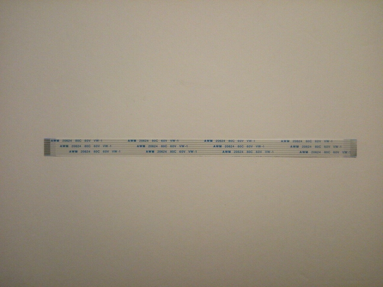 8 Pins 1.25mm Pitch AWM 20624 80C 60V VW-1 FFC Flexible Flat Ribbon Cable Wire
