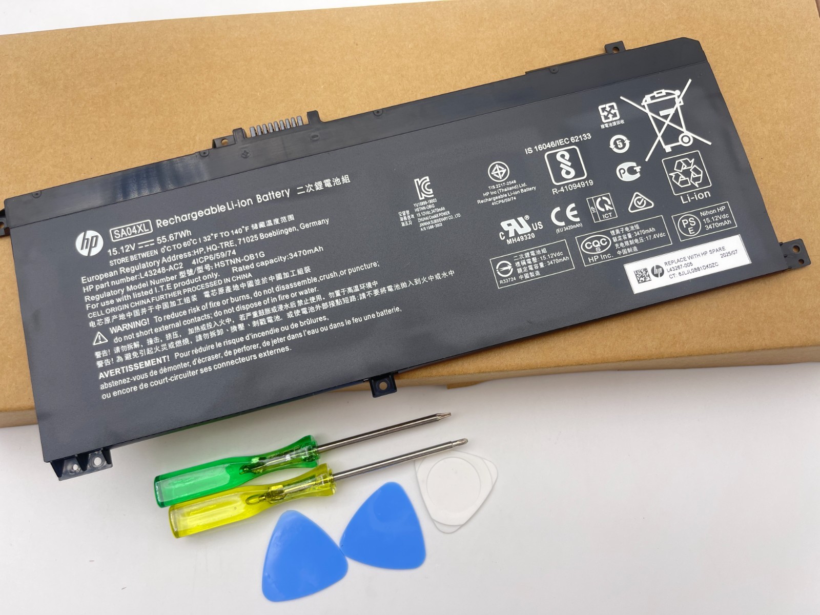 Genuine SA04XL Battery for HP ENVY X360 15-DR HSTNN-OB1G L43248-AC2 HSTNN-UB7U