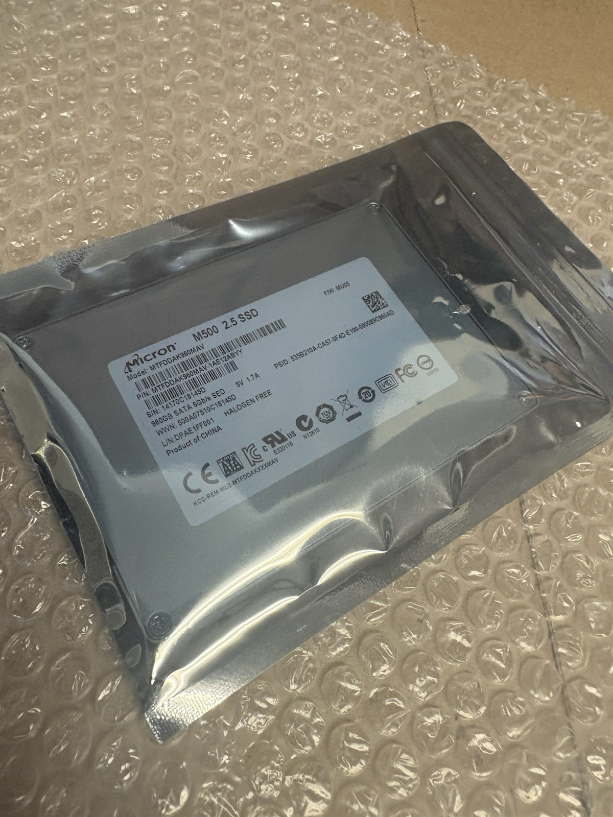 960GB Micron M500 2.5" SSD MTFDDAK960MAV SATA | Tested And Professionally Wiped