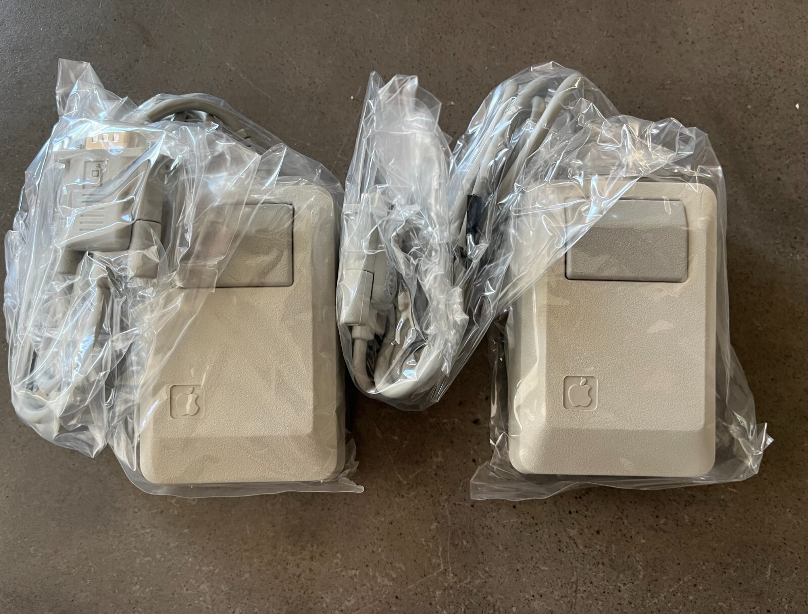 Two Macintosh Platinum Mouse/Mice - Apple 128K 512K 512Ke Mac Plus M0100 - NEW
