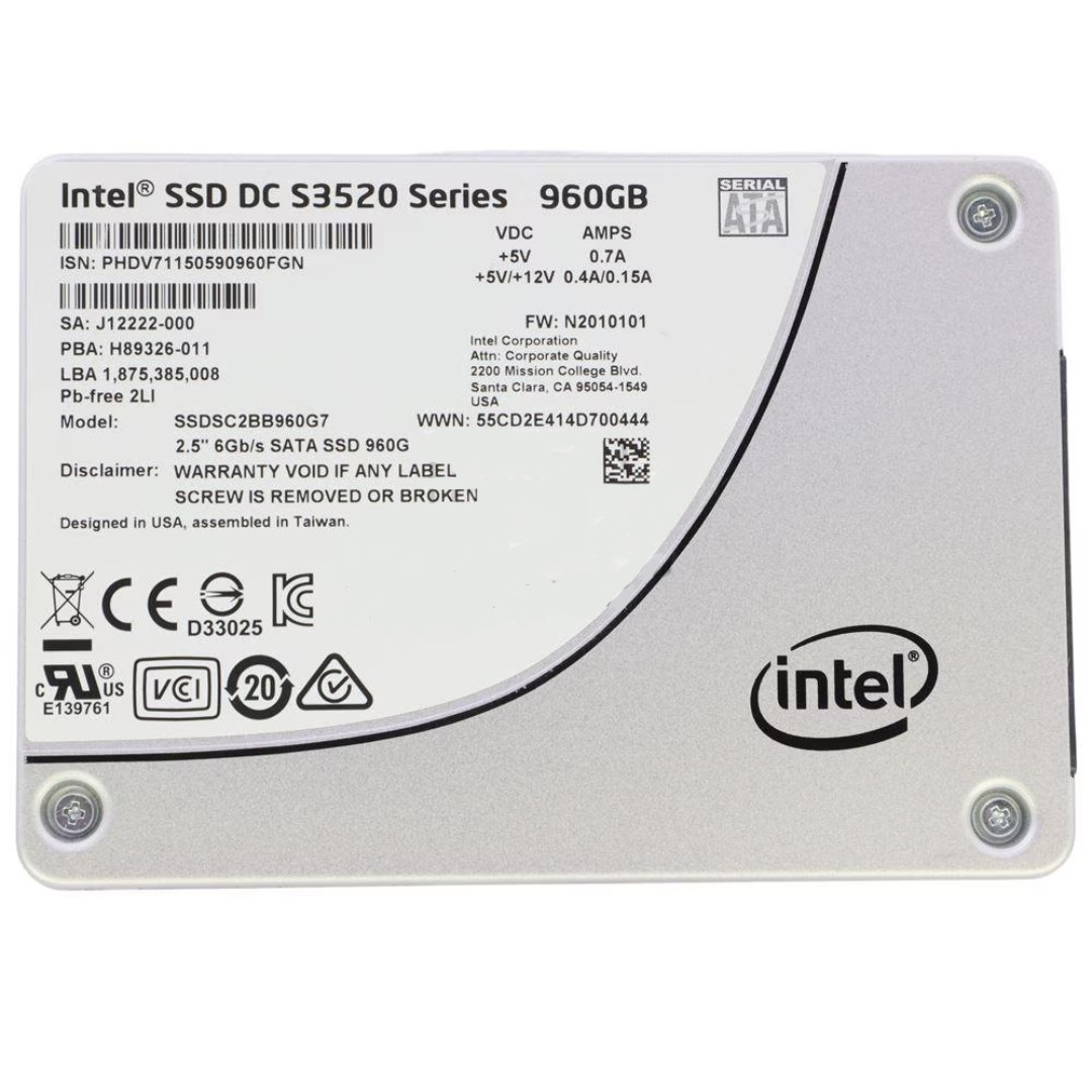 Intel DC S3520 960GB SATA 2.5" Enterprise SSD SSDSC2BB960G7
