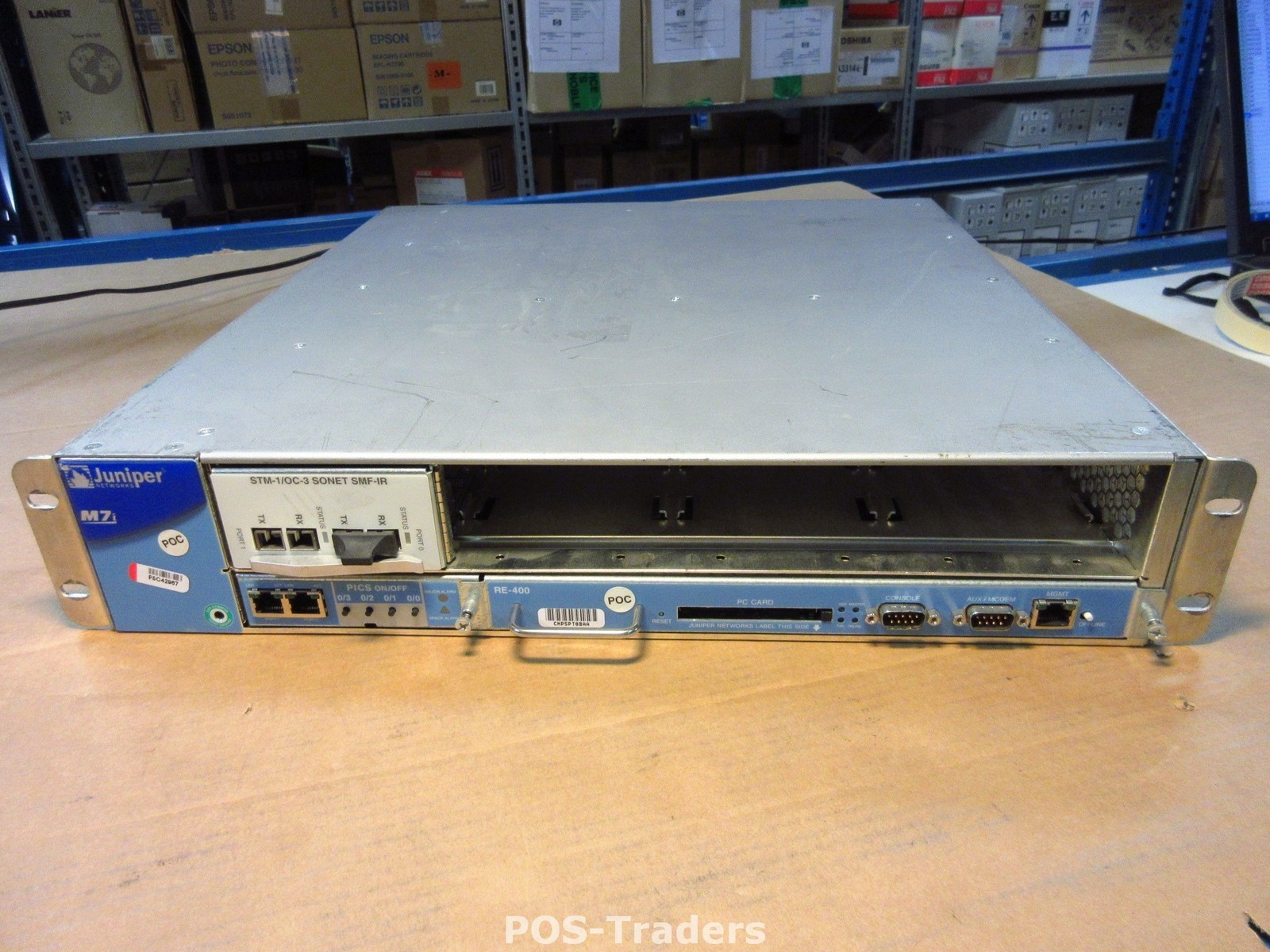 JUNIPER M7I Multiservice Edge Router INCL STM-1/OC-3 SONET SMF-IR 2X PSU + C-FEB