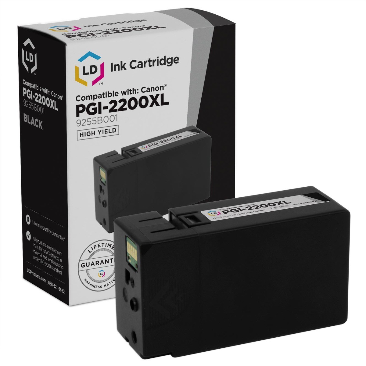 LD 9255B001 PGI-2200XL Black Ink Cartridge for Canon 2200XL MB5320 iB4020 iB4120