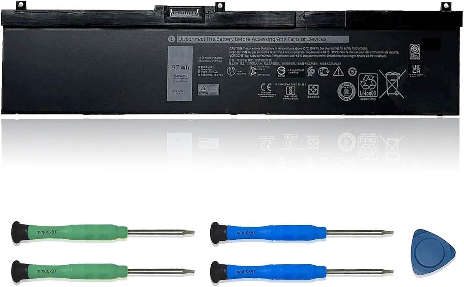 High-Capacity 11.4V 91Wh Laptop Battery Replacement for Dell Precision 7530 7730