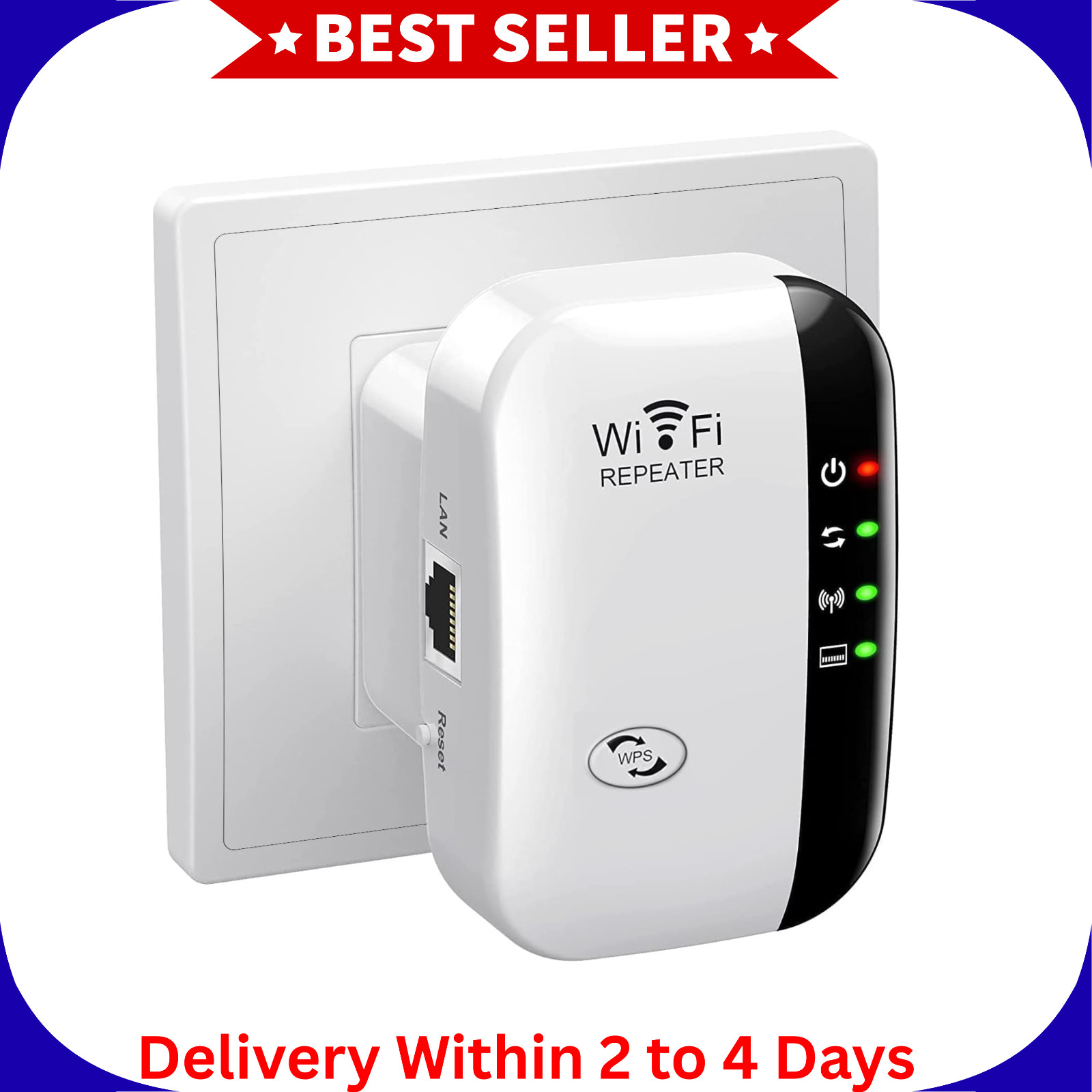 WiFi Extender Signal Booster Long Range Wireless Repeater Internet Amp 5000 Sq F