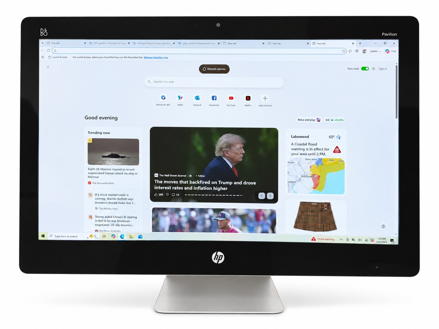 HP Pavilion 23-q112 23" All-in-One i5 6th Gen 8GB 1TB HDD Windows 10