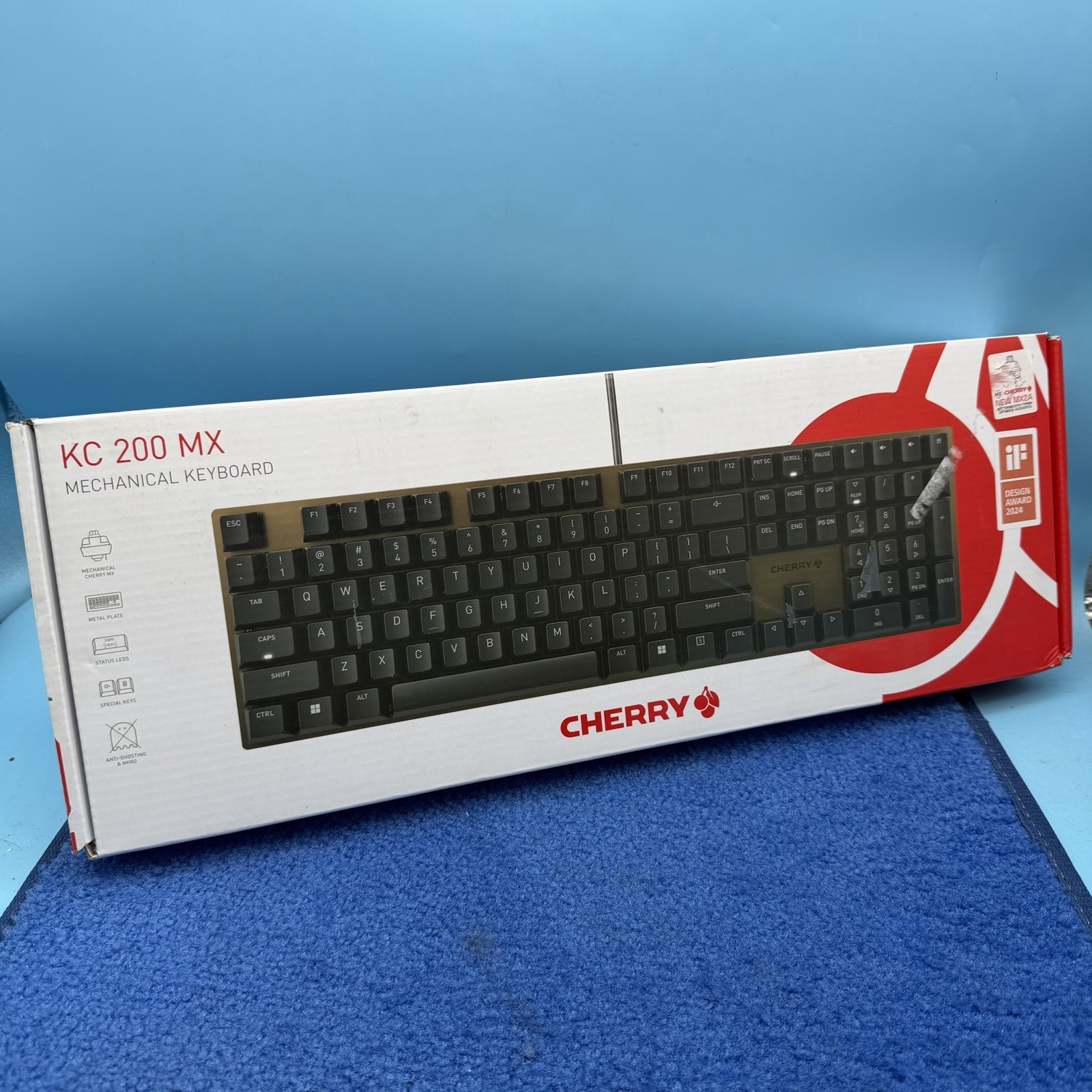 Cherry G803950LHBUS2 KC 200 MX Keyboard MX2A Silent Red Black/Bronze