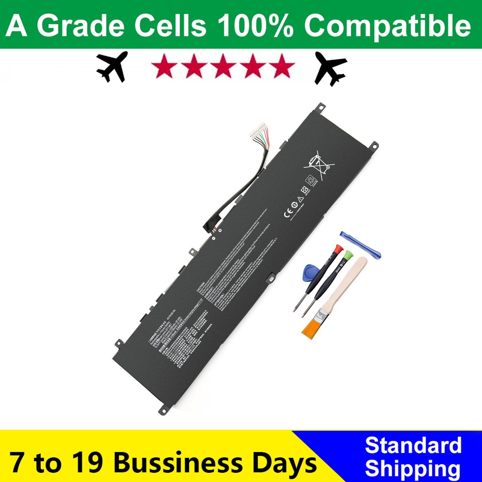 65Wh BTY-M57 Laptop Battery For MSI GP66 GP76 Leopard 10UE 10UG 10UH 11UE 11UG