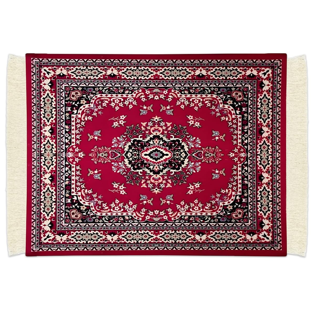 Persian Carpet Style Mouse Pad Oriental Vintage Bohemian Rug Desk Pad Miniatu...