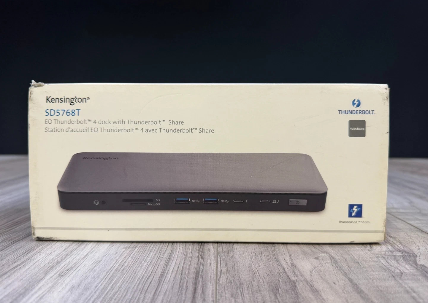 Kensington SD5768T EQ Thunderbolt 4 Dual 4K Docking Station 96W PD K35381NA NEW