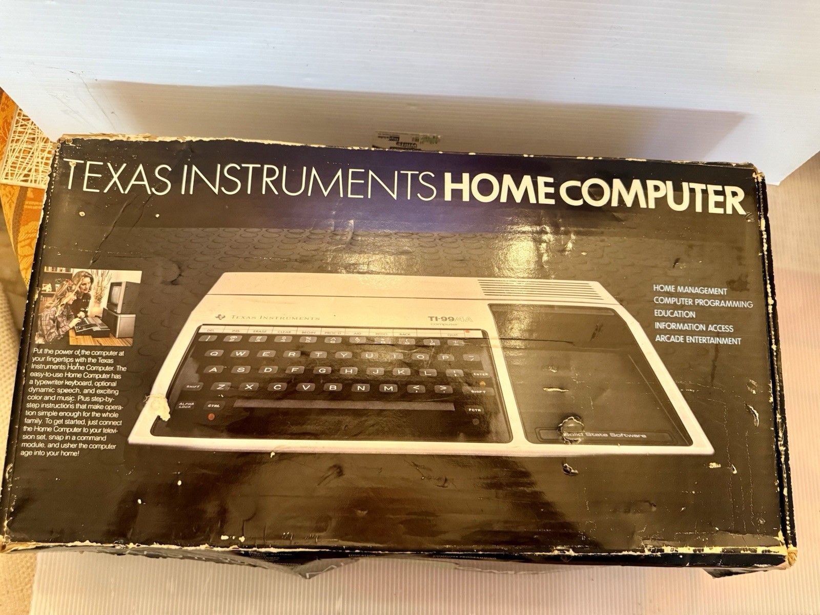 Texas Instruments TI-99/4A Home Computer In Box With Software Tested Bundle