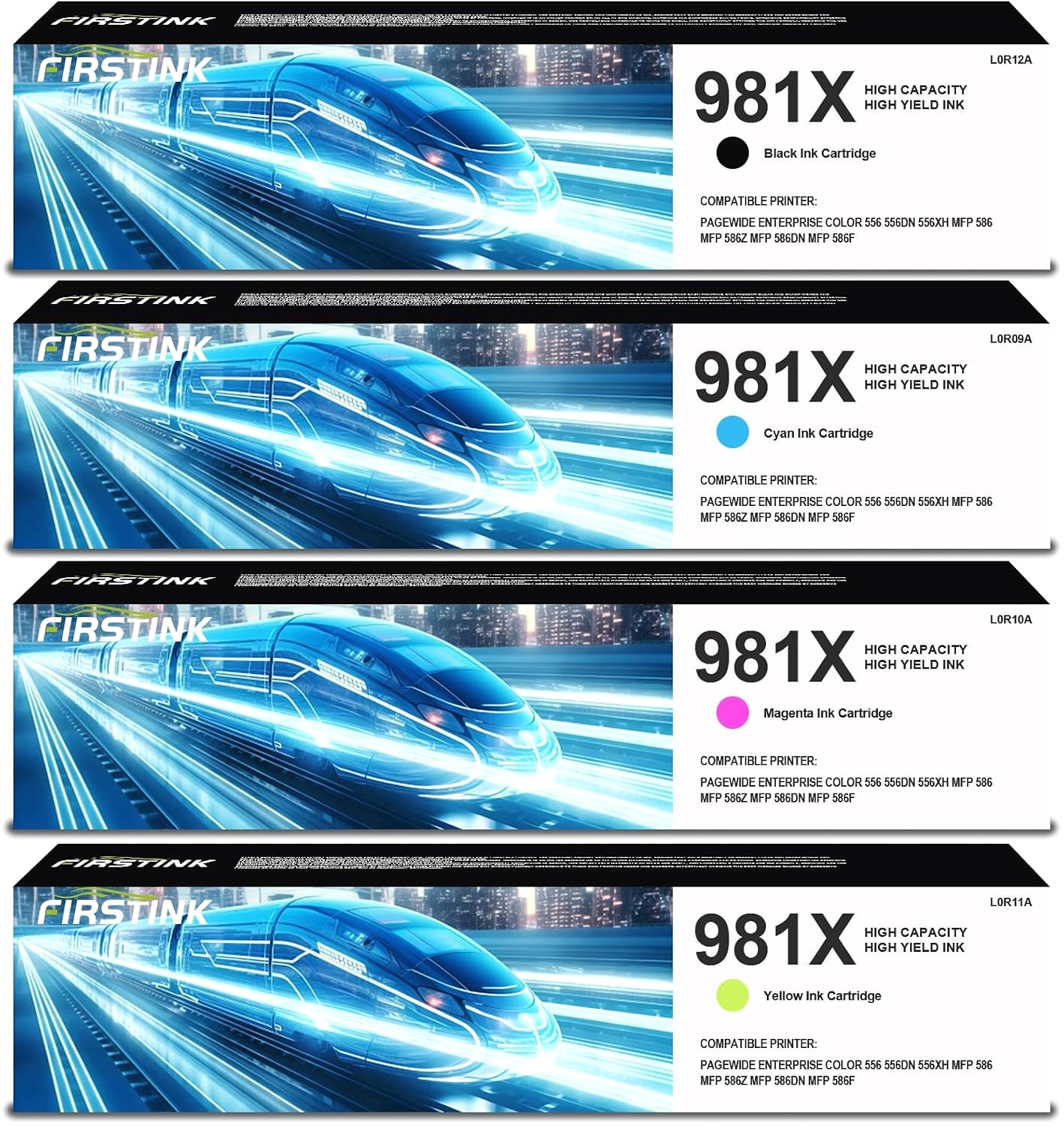 981/981X Ink Cartridge for HP PageWide Enterprise olor 556 / 556dn / 556xh & MFP