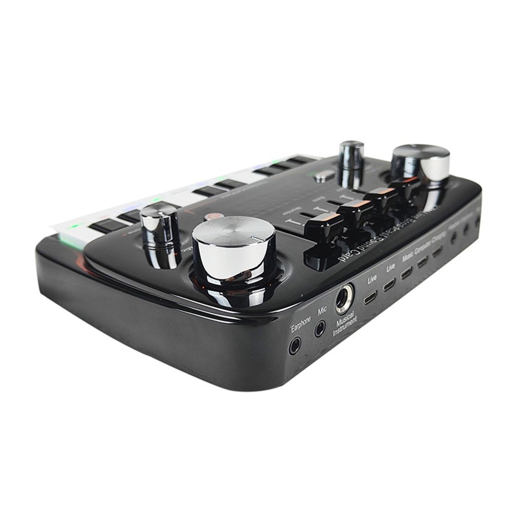 Wireless sound card, mobile phone, computer live streaming sound card