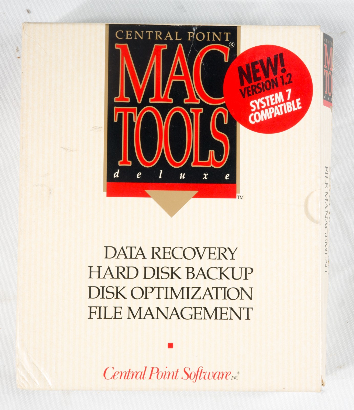 Vintage Central Point Mac Tools deluxe version 1.2 MacOS BOX41