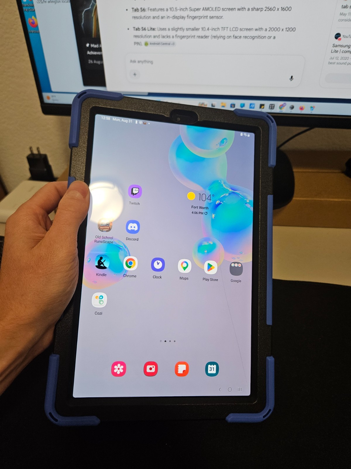 Samsung Galaxy Tab S6 SM-T860 128 GB, Wi-Fi, 10.5 in - Gray