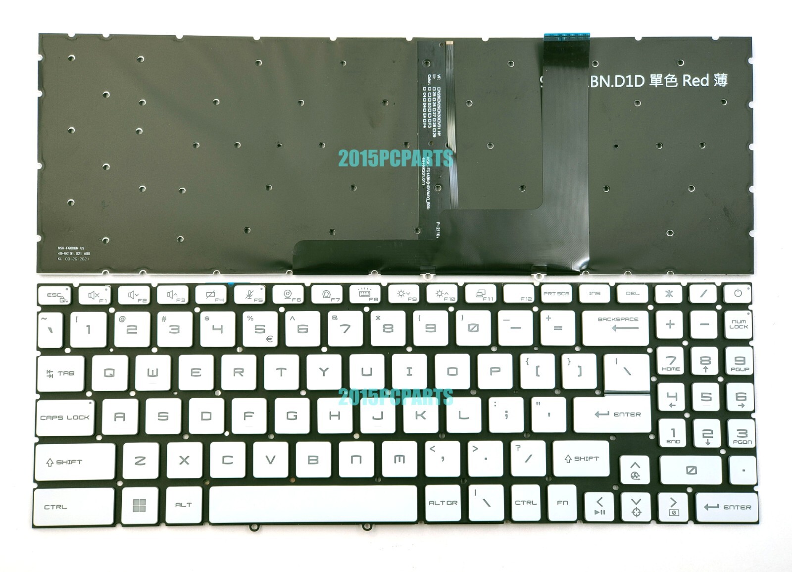 New MSI Sword 15 A11SC A12UD A13VE 17 A11UC A12UE A13VF Keyboard Backlit US