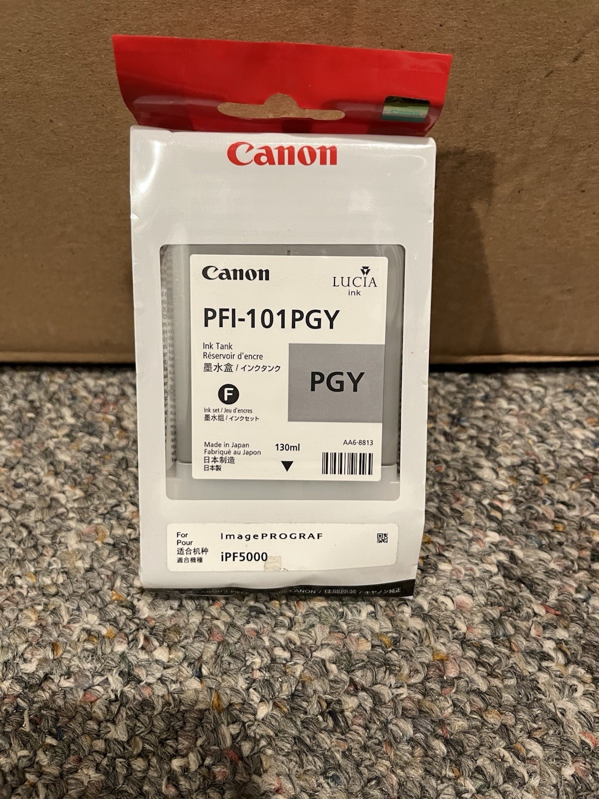 Pack of 5 cartridges - Canon PFI-101 PGY Photo Gray Exp 5/19
