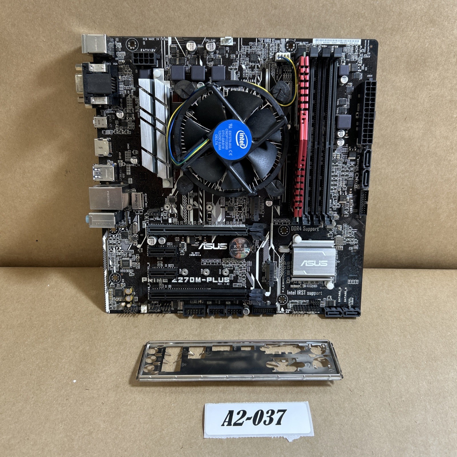 ASUS Prime Z270M-PLUS Motherboard i5-6600K CPU 8GB RAM IO Shield Tested