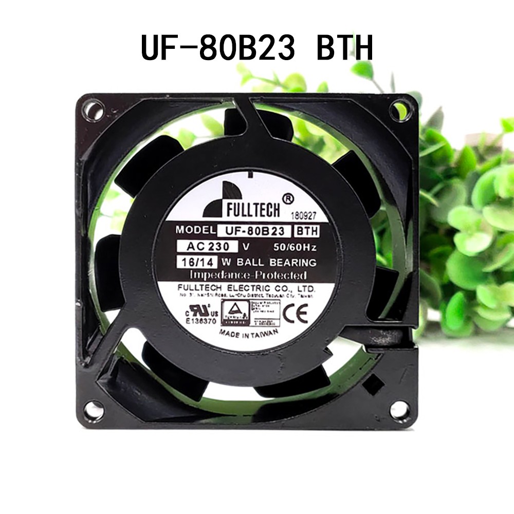 New sealed Cabinet fan UF-80B23 BTH 80*80*25mm 230VAC 16/14W FULLTECH radiator