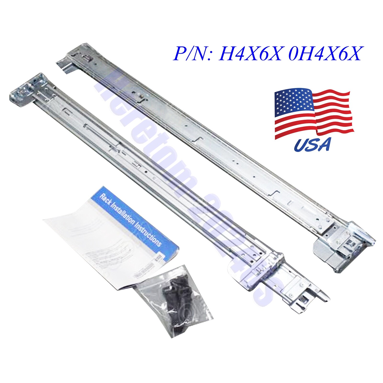 H4X6X SLIDING READY RAILS B6 FOR DELL R520 R720 R720XD R730 R730XD 0PWN3 0H4X6X