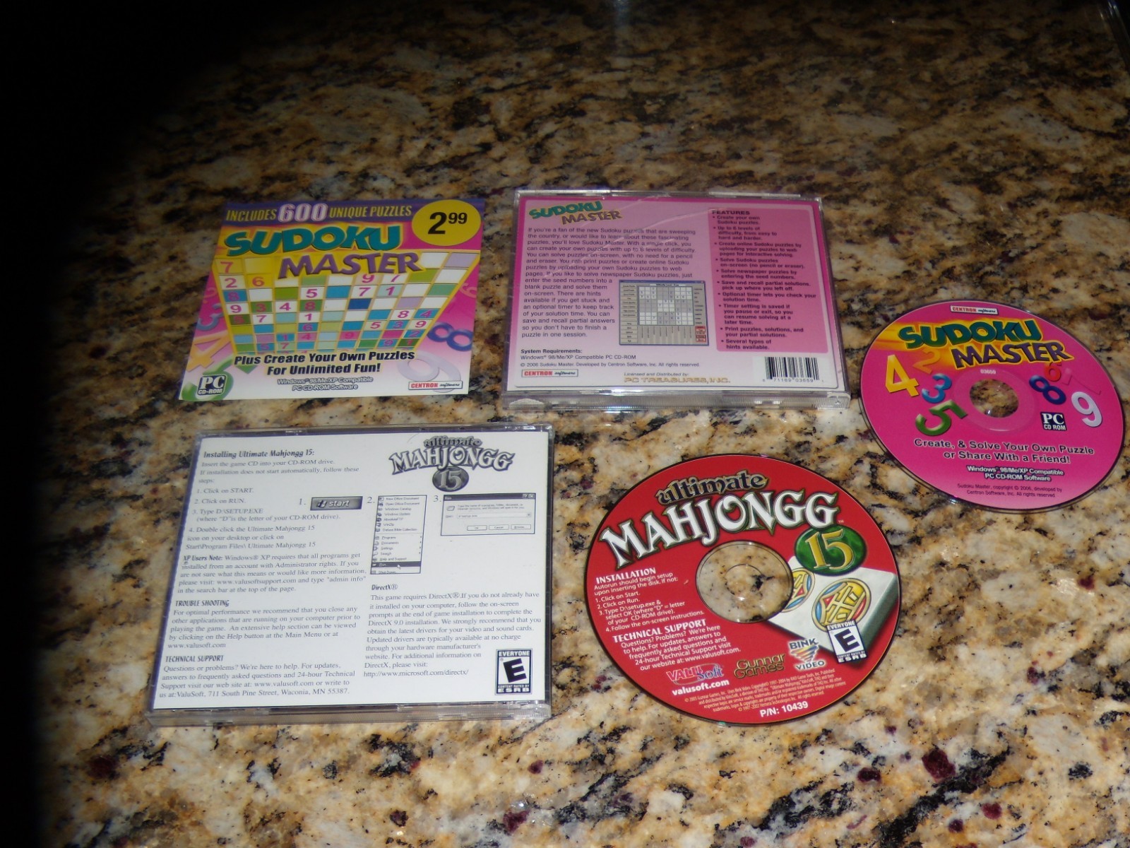 Sudoko Master & Ultimate Mahjongg 15 PC Games 